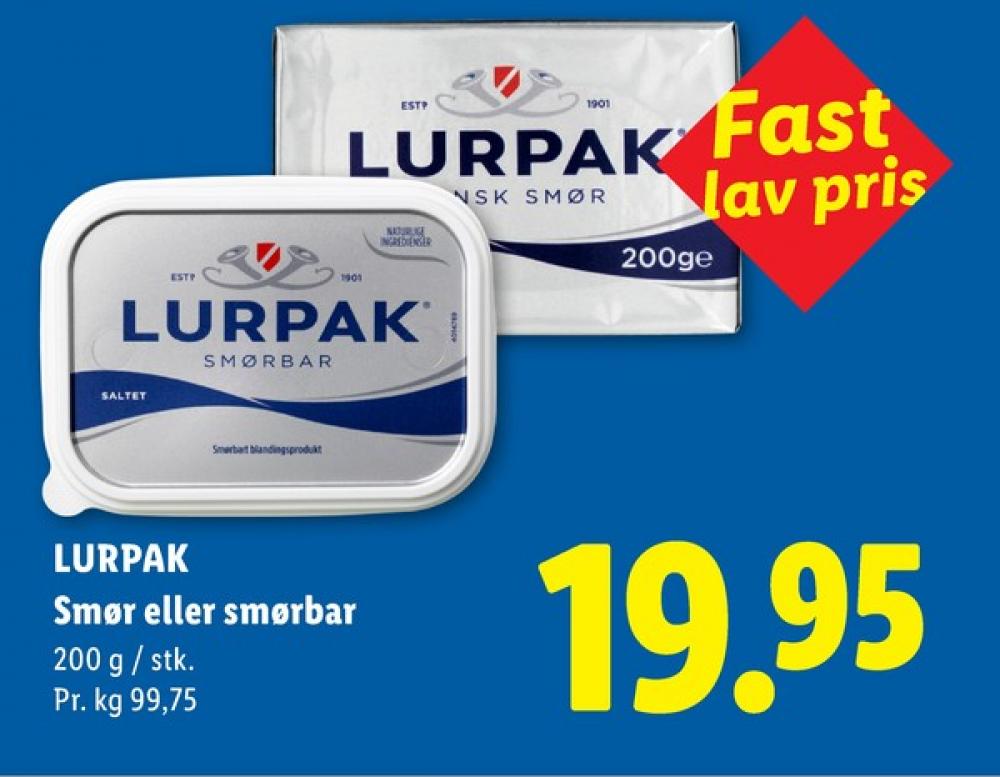 Lurpak, Smør