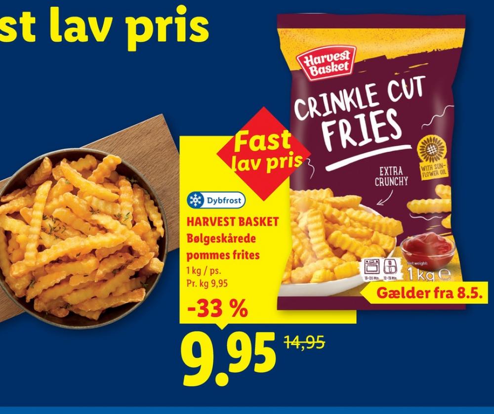 Harvest Basket, Pommes Frites Crinkle Cut