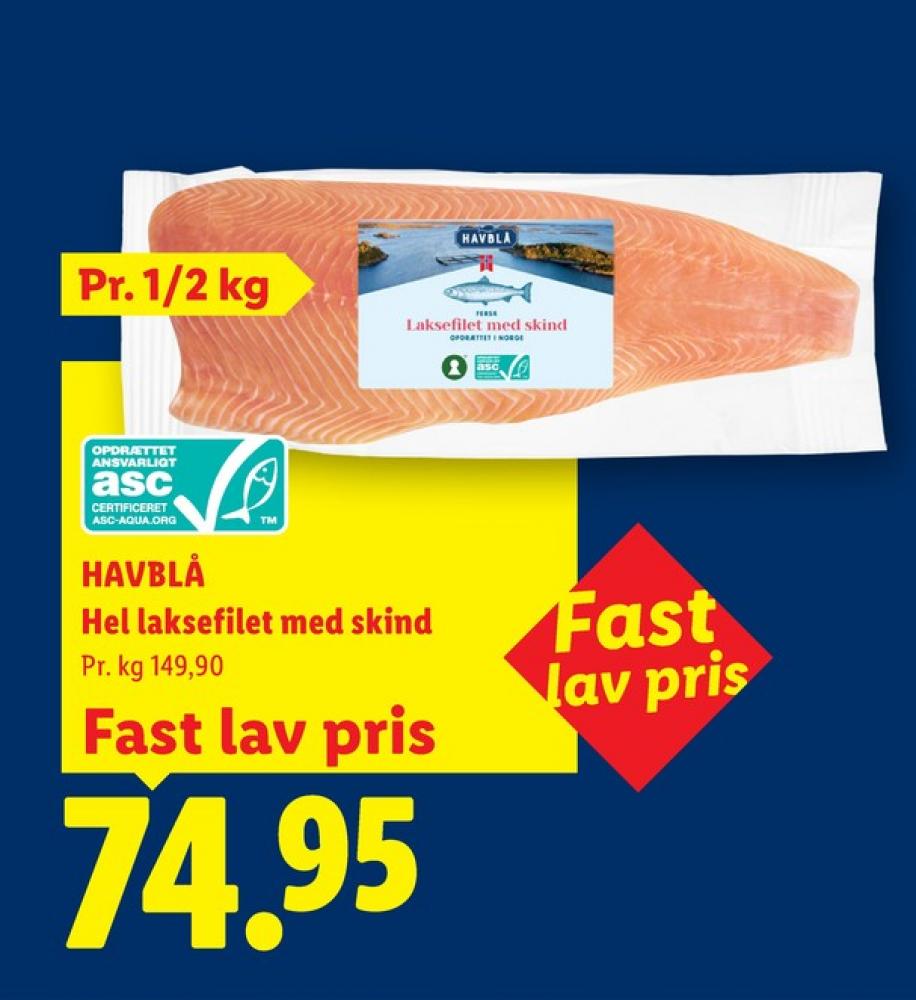 Havblå, Laksefilet