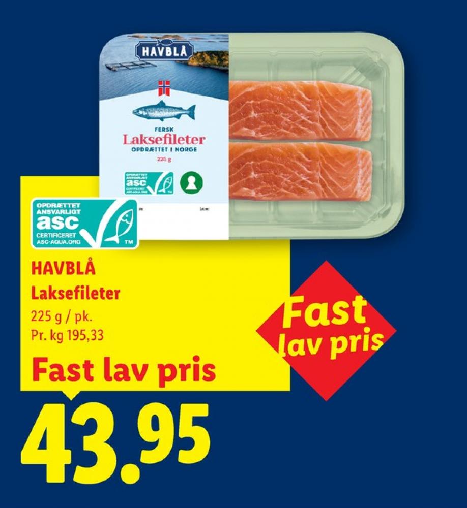 Havblå, Laksefilet
