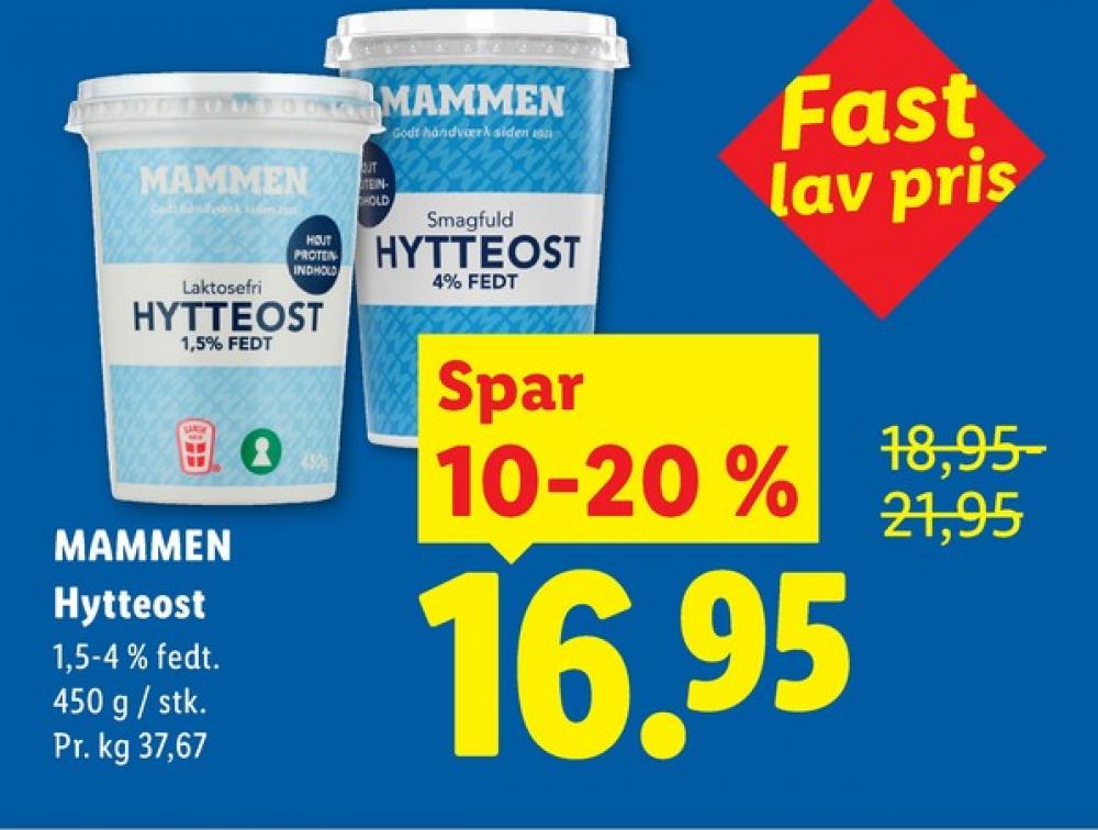 Mammen, Hytteost 4%