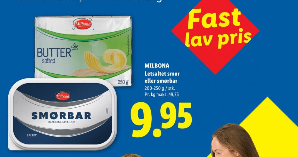 Milbona, Smør Saltet