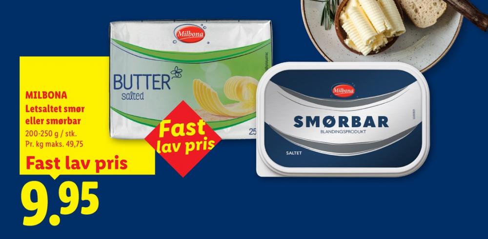 Milbona, Smør Saltet
