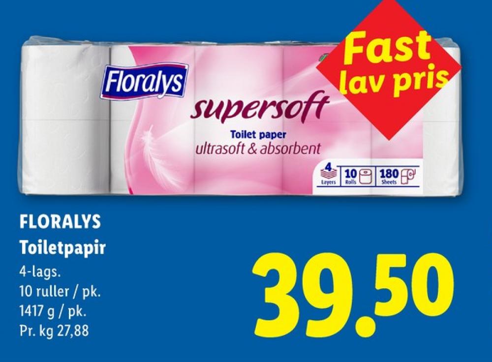 Floralys Supersoft, Toiletpapir