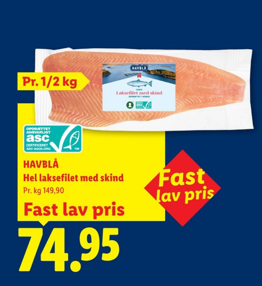 Havblå, Laksefilet