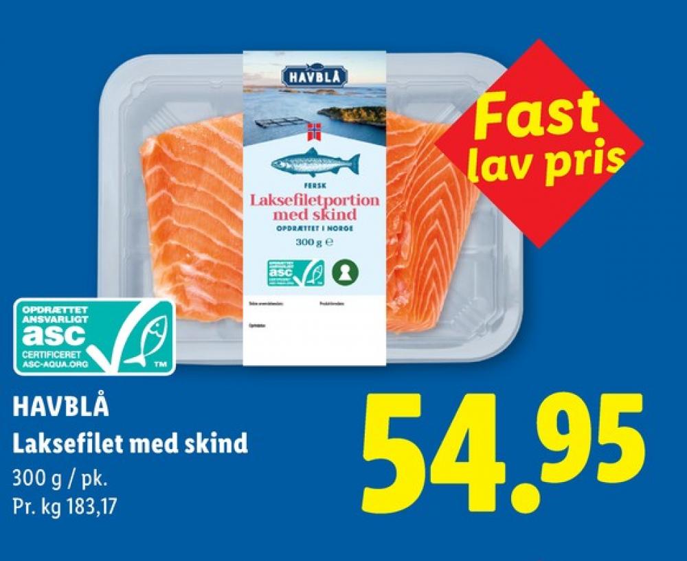 Havblå, Laksefilet