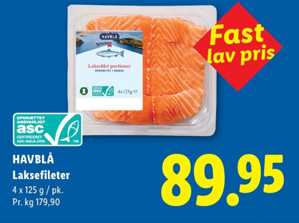 Havblå, Laksefilet