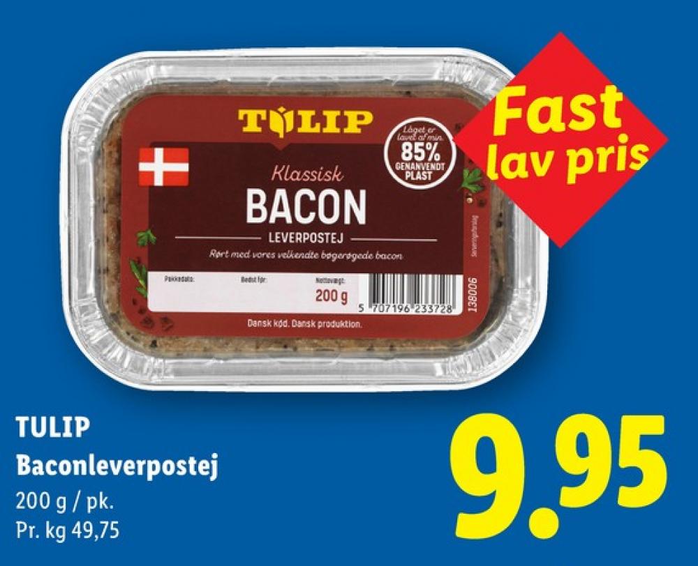 Tulip Klassisk Bacon, Leverpostej