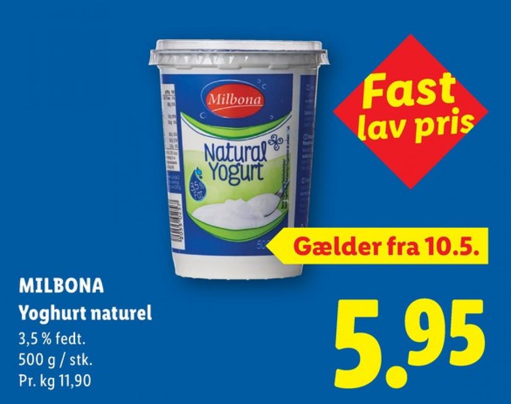 Milbona, Naturel 3,5% Yoghurt