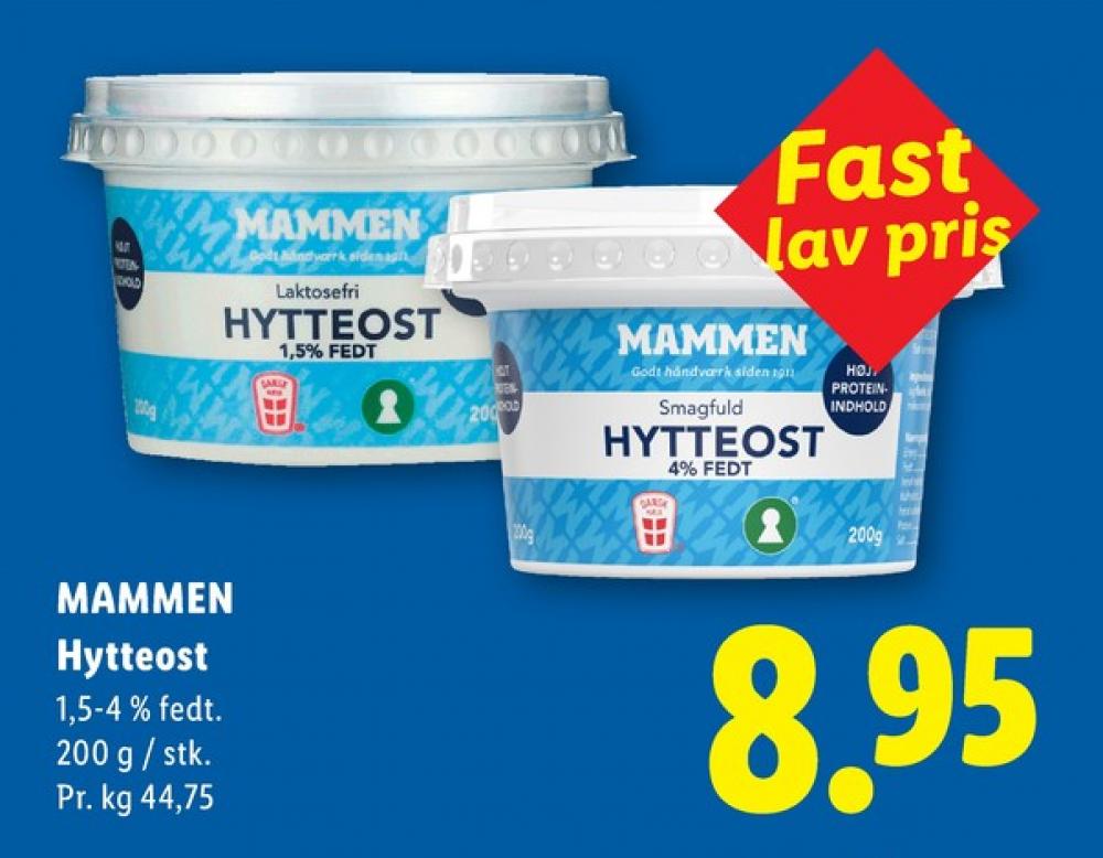 Mammen, Hytteost 4%