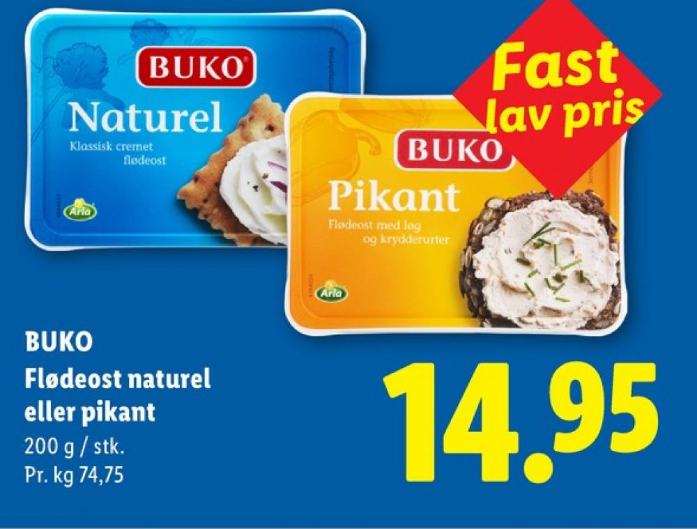 Buko, Flødeost Naturel