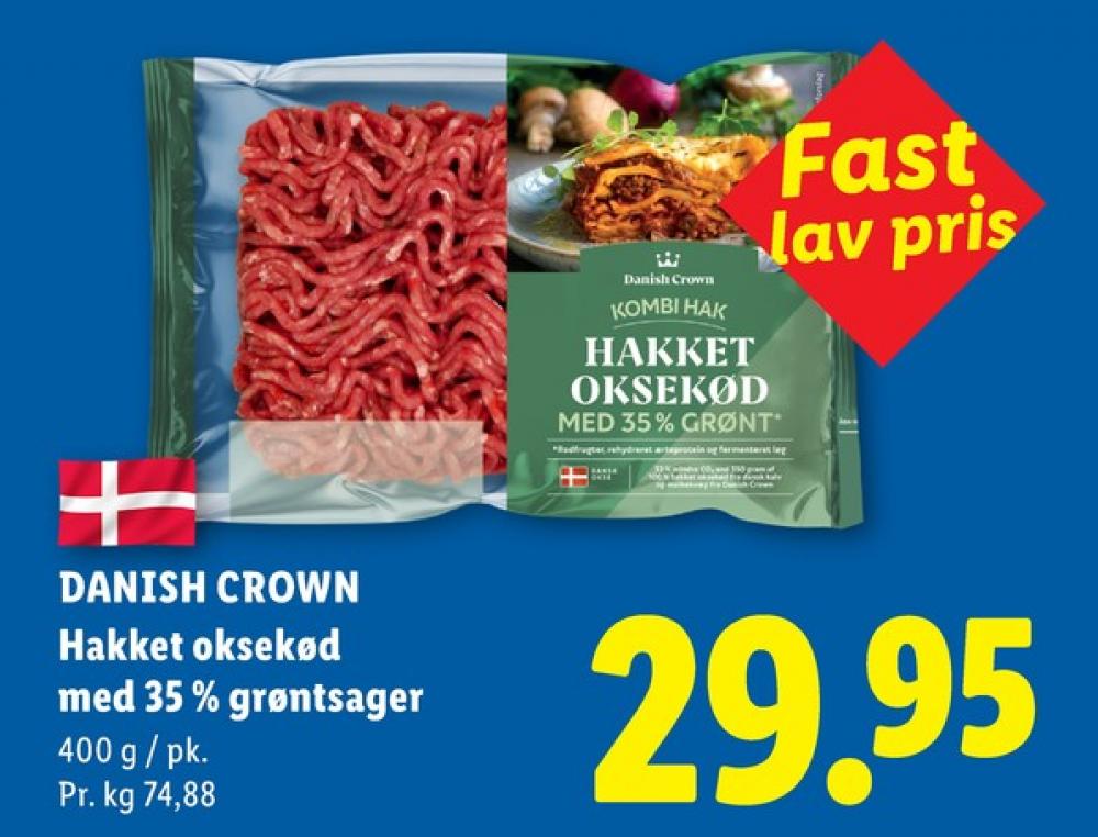 Danish Crown, Hakket Okse og Grønt 35%