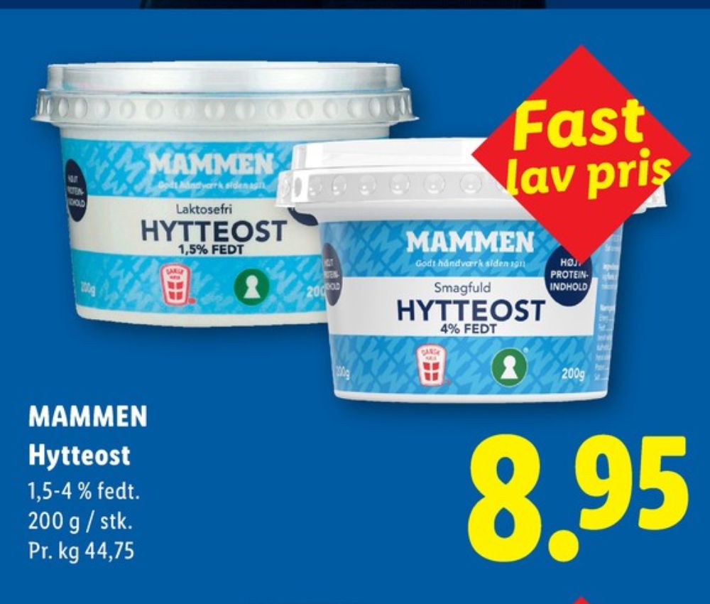 Mammen, Hytteost 4%