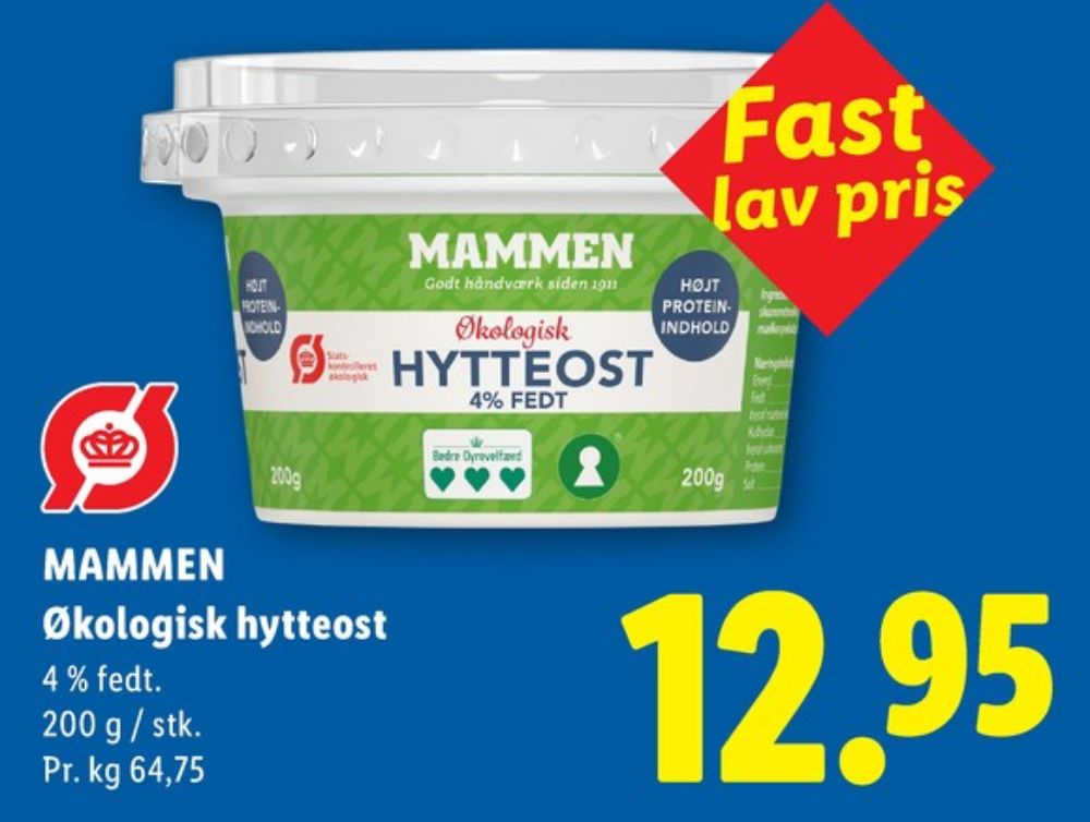 Mammen, Hytteost 4%