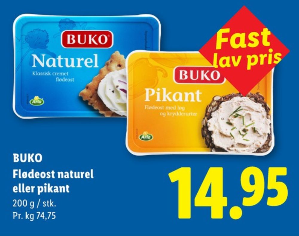 Buko, Flødeost Pikant