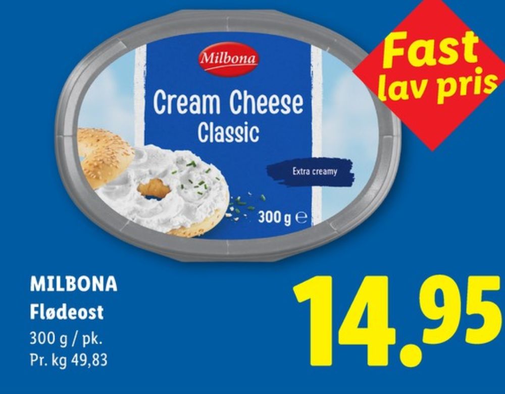 Milbona, Flødeost Classic