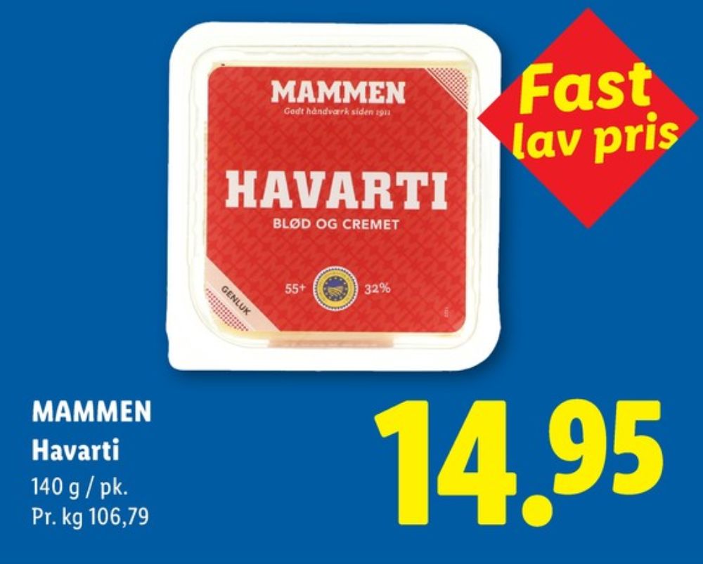 Mammen, Skiveost Havarti