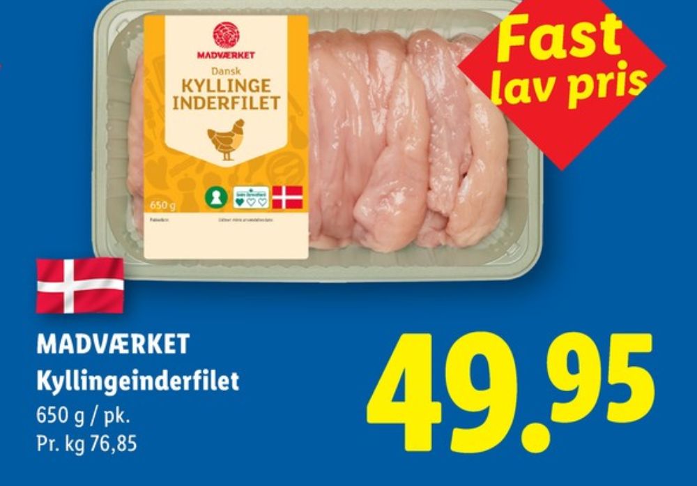 Madværket, Kyllingeinderfileter