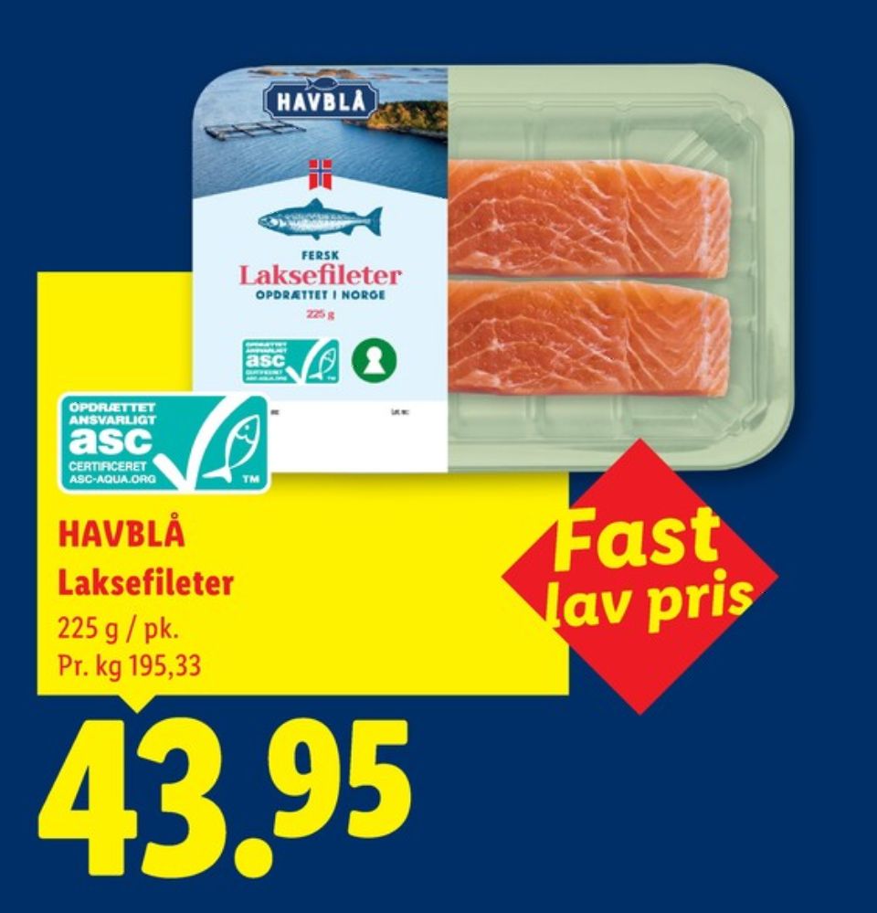 Havblå, Laksefilet