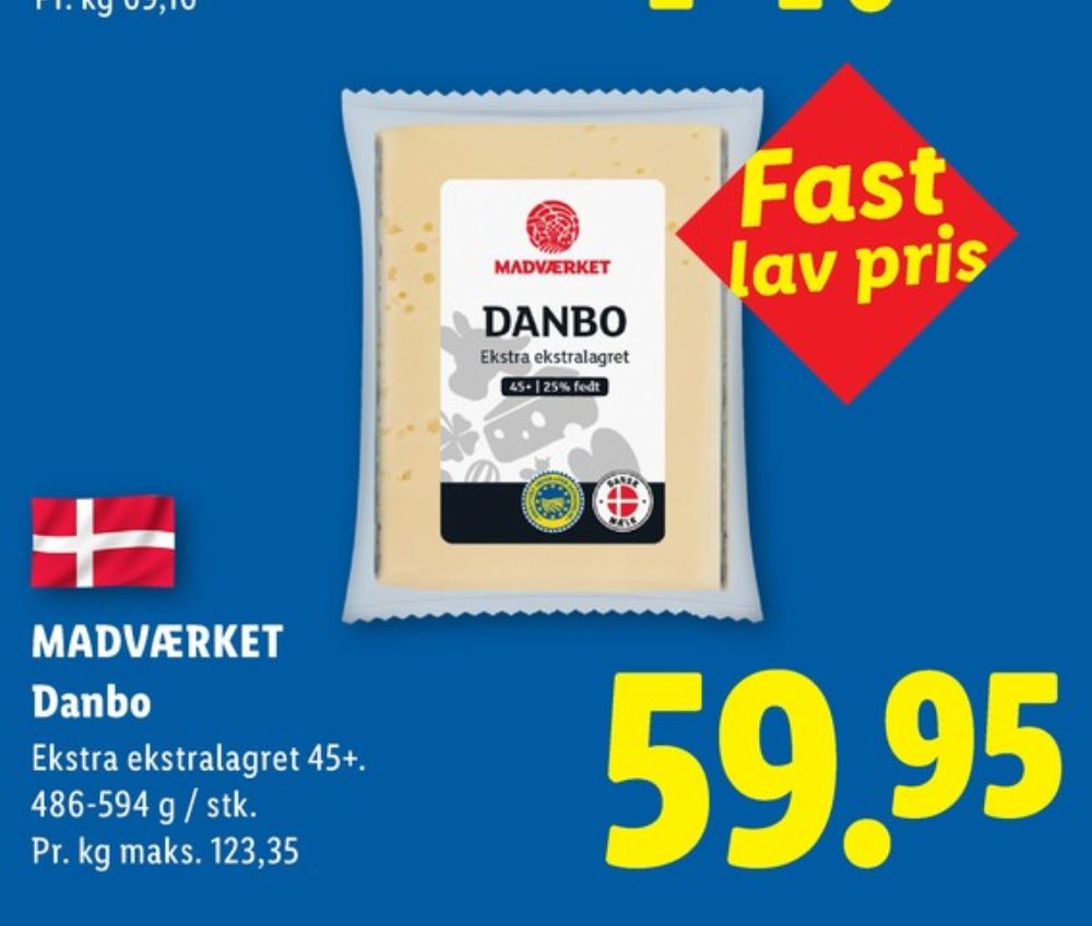 Madværket, Skæreost Danbo Ekstra Ekstralagret