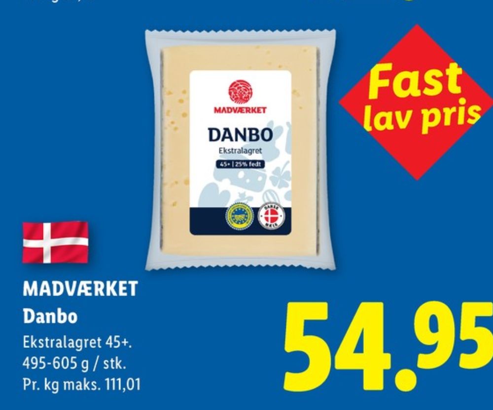Madværket, Skæreost Danbo Ekstralagret