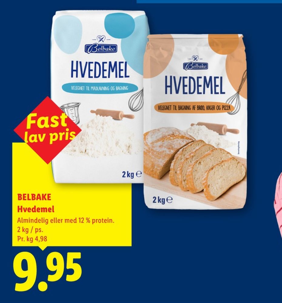 Belbake, Hvedemel