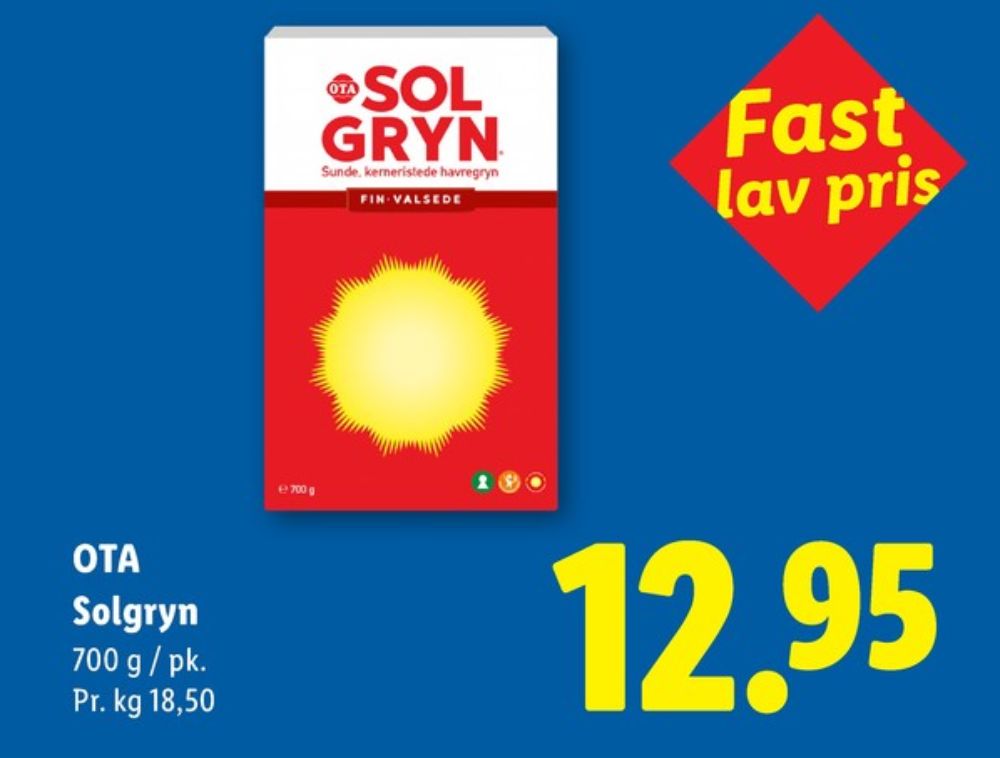 Ota Sol Gryn, Finvalsede Havregryn 