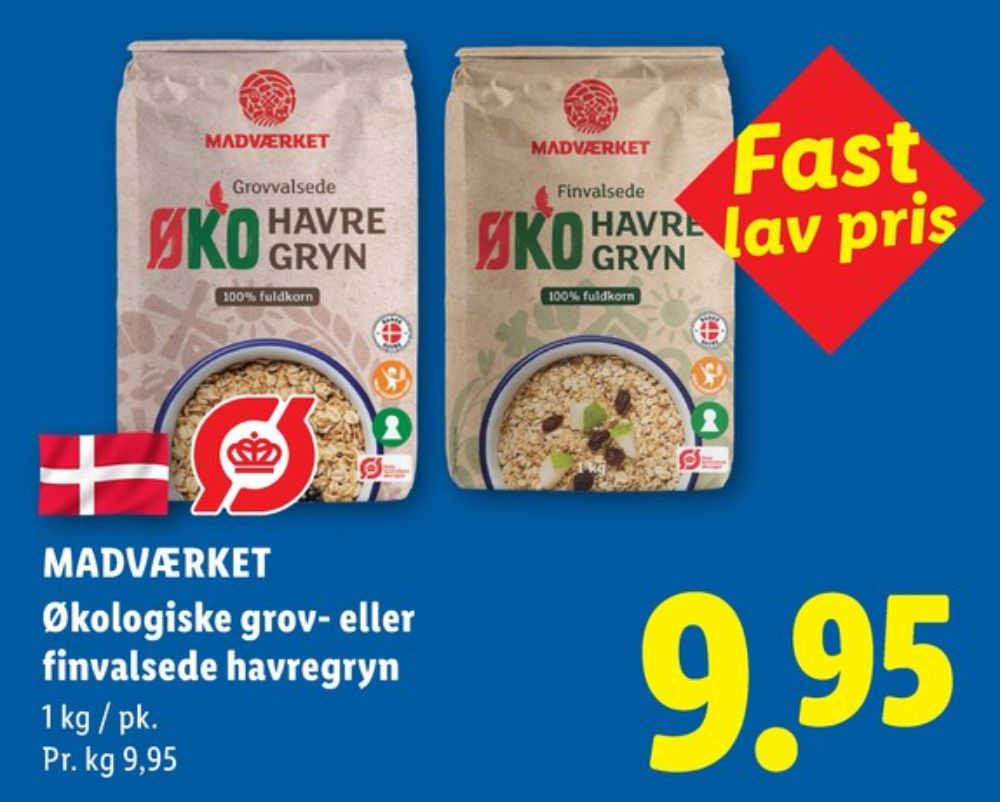 Madværket, Grovvalsede Havregryn