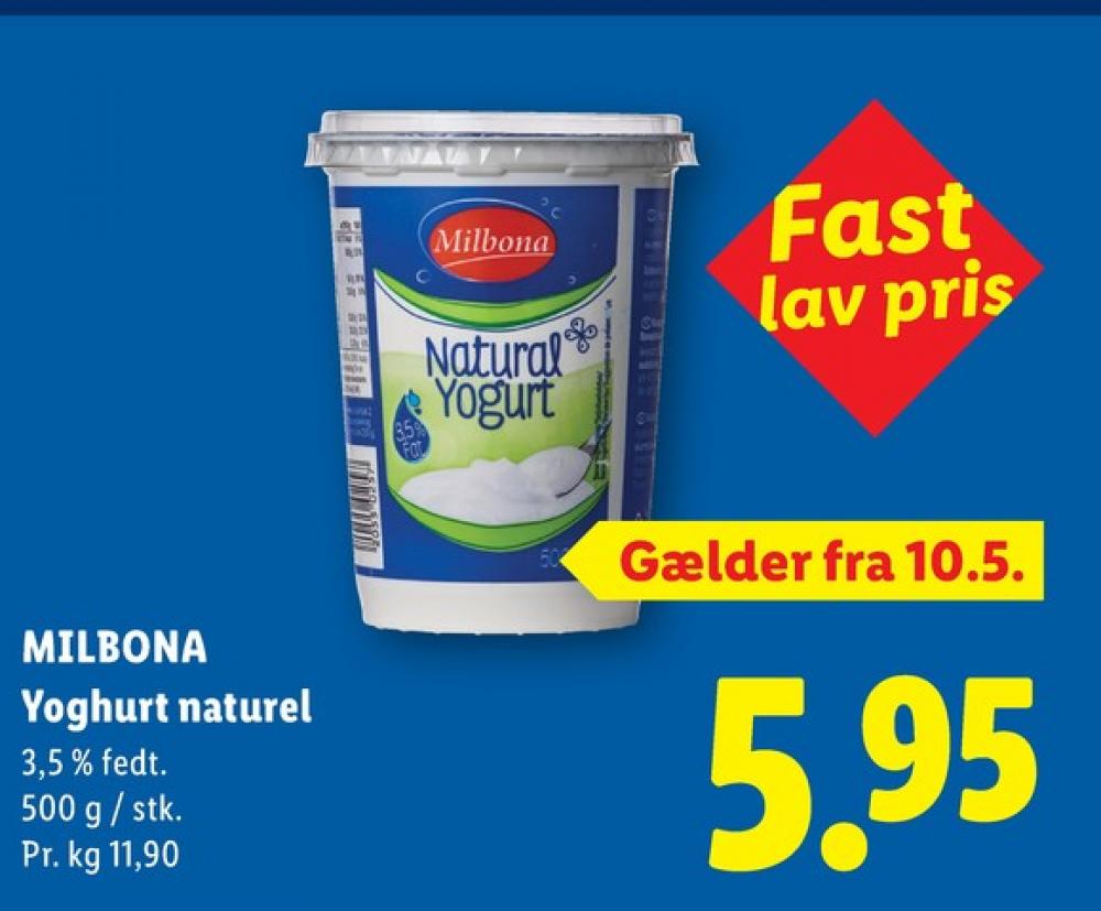 Milbona, Naturel 3,5% Yoghurt