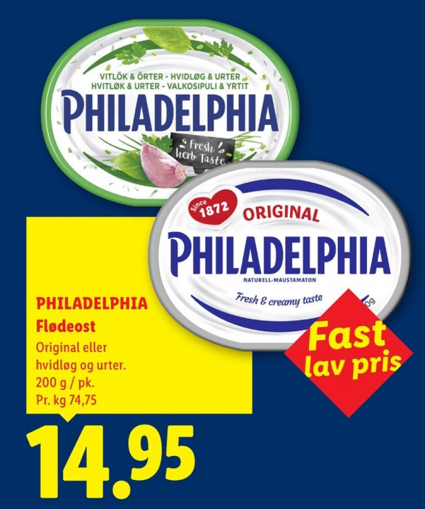 Philadelphia, Flødeost Hvidløg & Urter