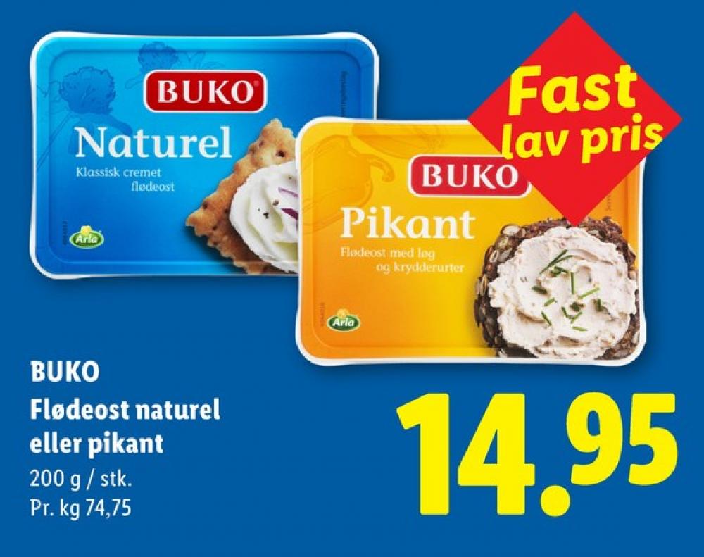 Buko, Flødeost Pikant