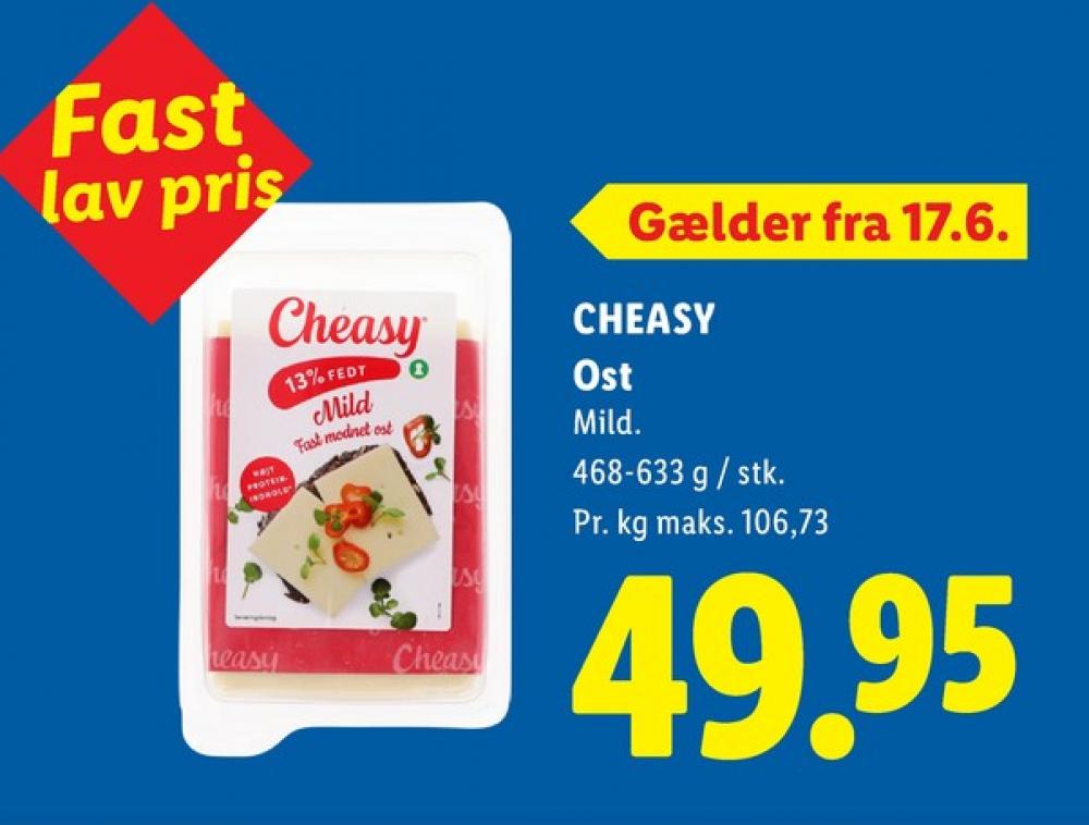 Cheasy, Skæreost Mild 13%