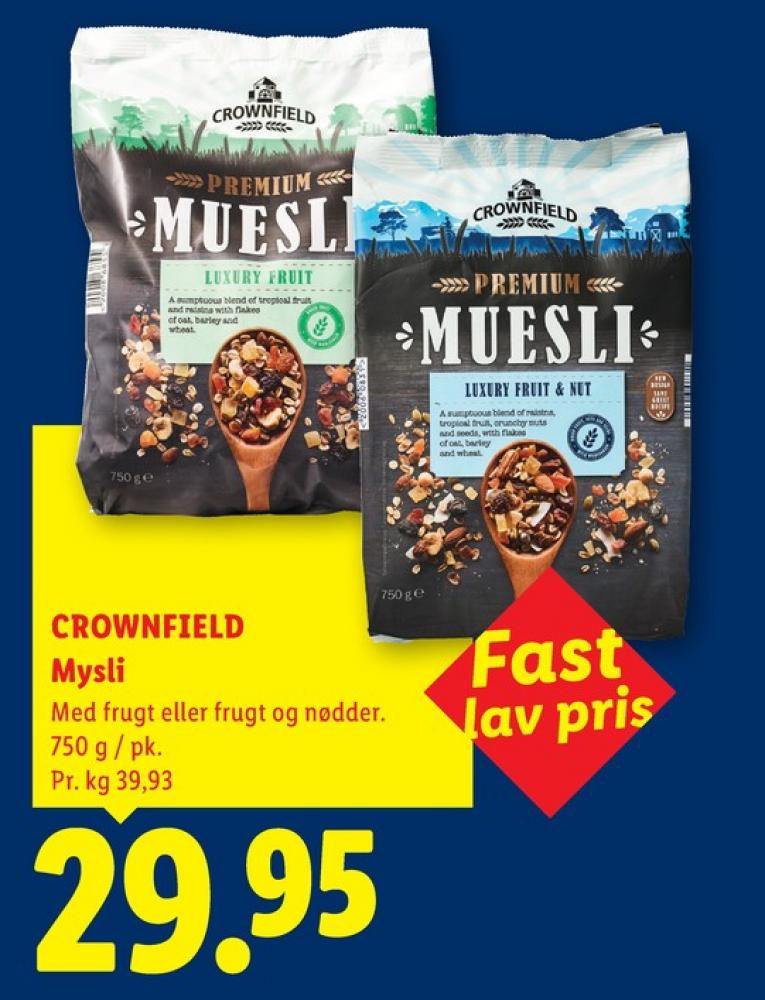 Crownfield, Müsli Luxery Fruit