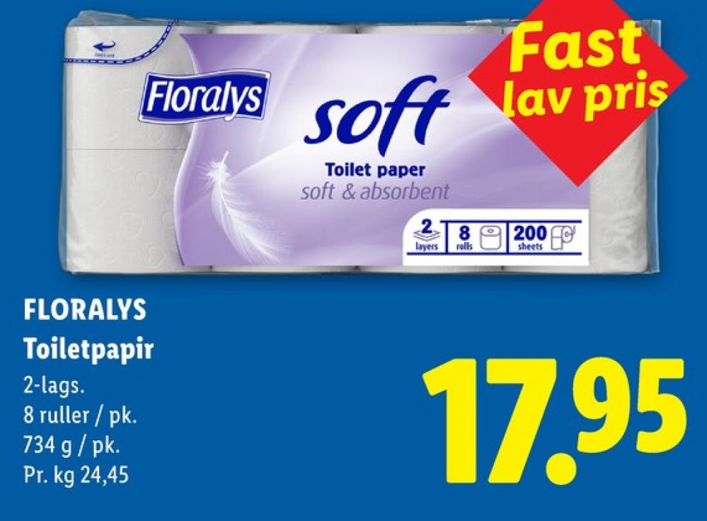 Floralys Soft, Toiletpapir
