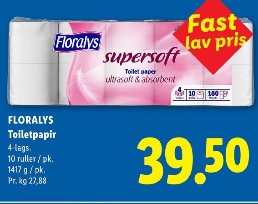 Floralys Supersoft, Toiletpapir