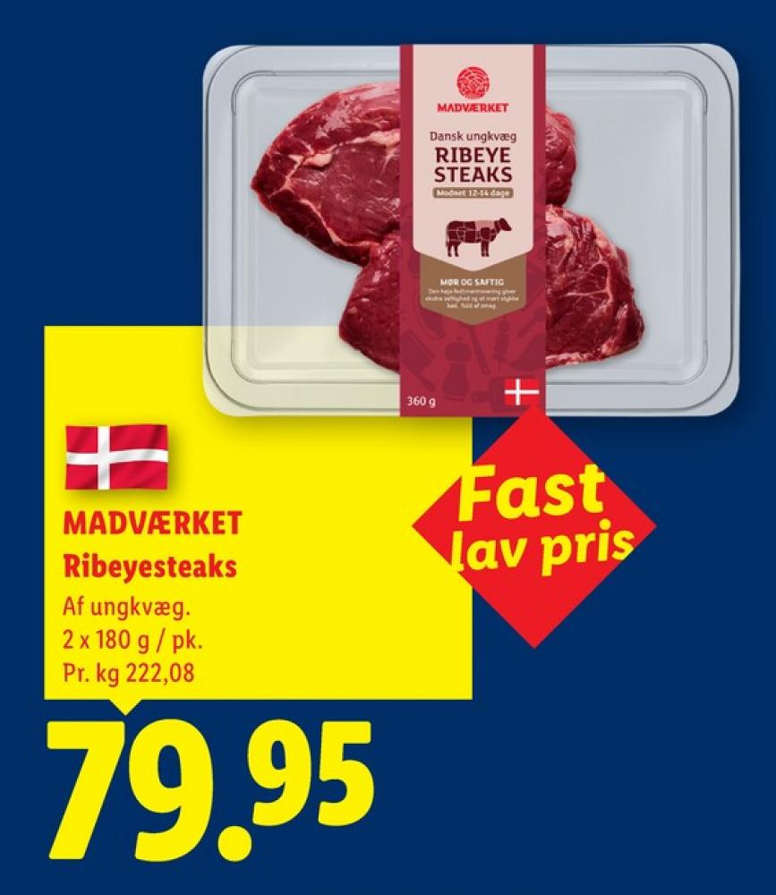 Madværket, Ribeyesteaks
