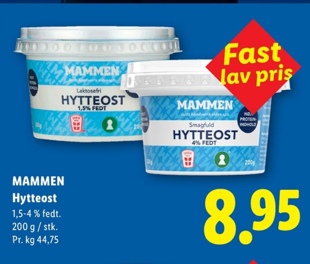 Mammen, Hytteost 4%