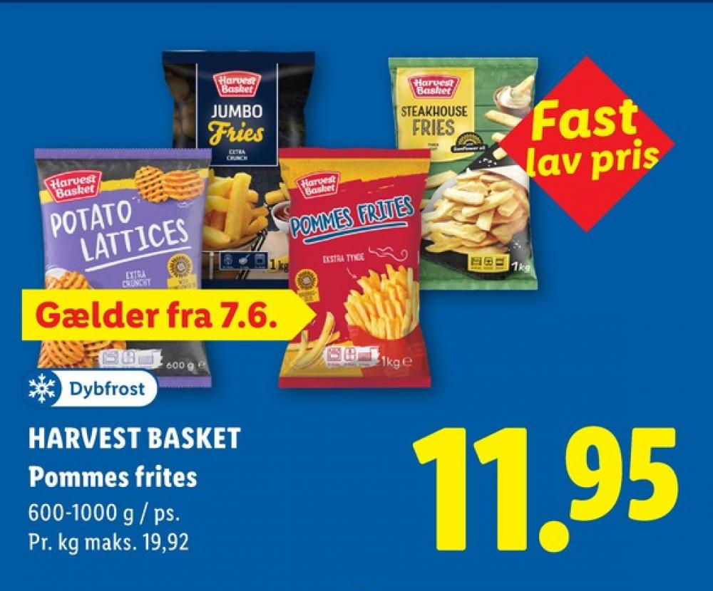 Harvest Basket, Pommes Frites Ekstra tynde