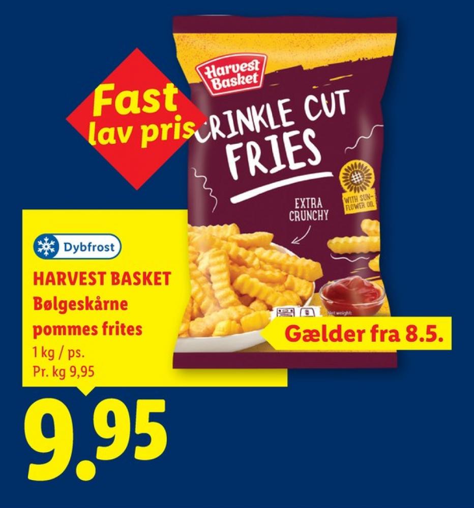Harvest Basket, Crinkle Cut Fries