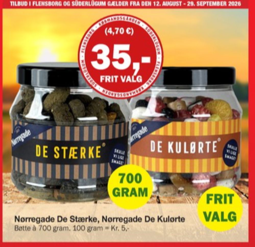 Nørregade De Kulørte, Bolsjer