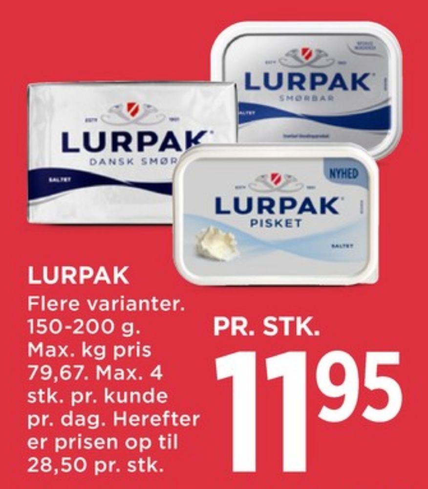 Lurpak, Smørbar