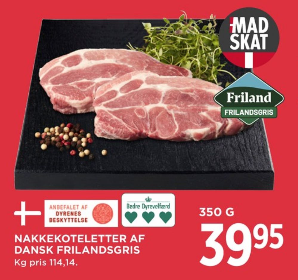 Friland, Nakkekoteletter