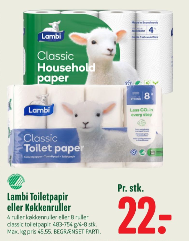 Lambi Classic, Toiletpapir