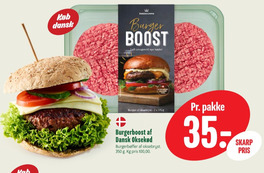 Danish Crown Burger Boost, Hakkebøffer