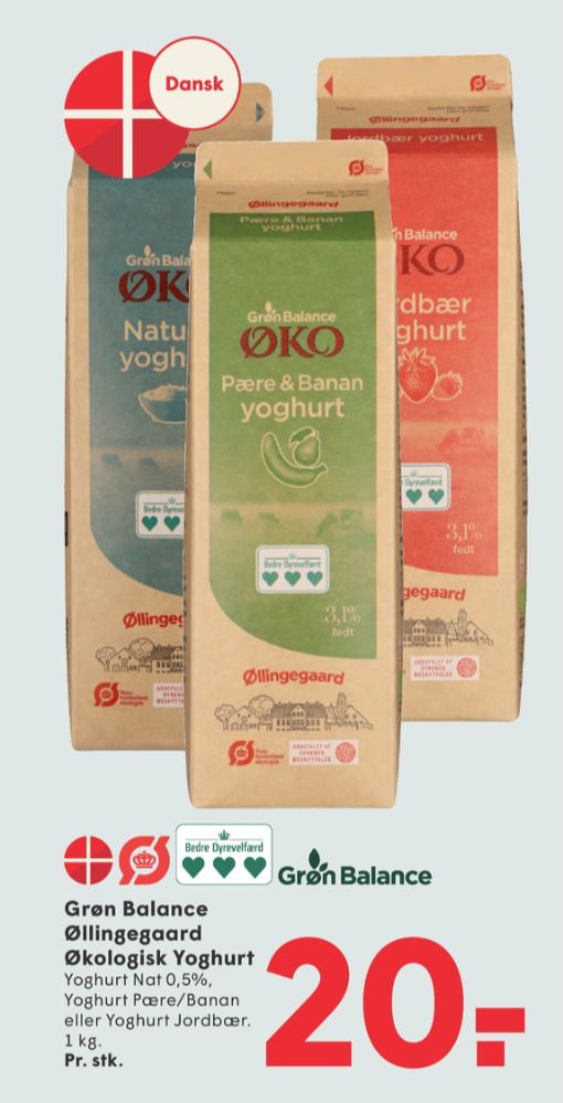 Grøn Balance Øllingegaard, Naturel Yoghurt 