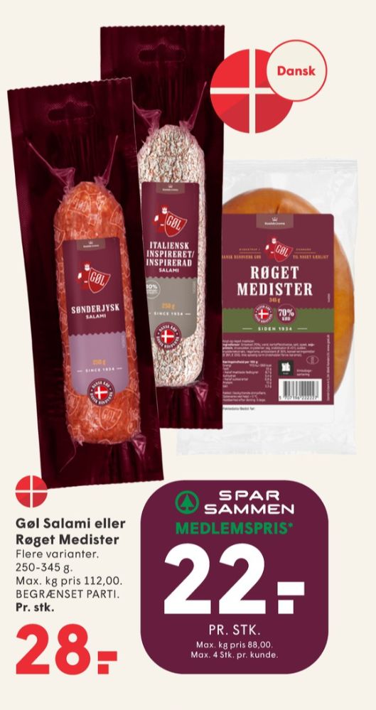 Gøl, Røget Medister