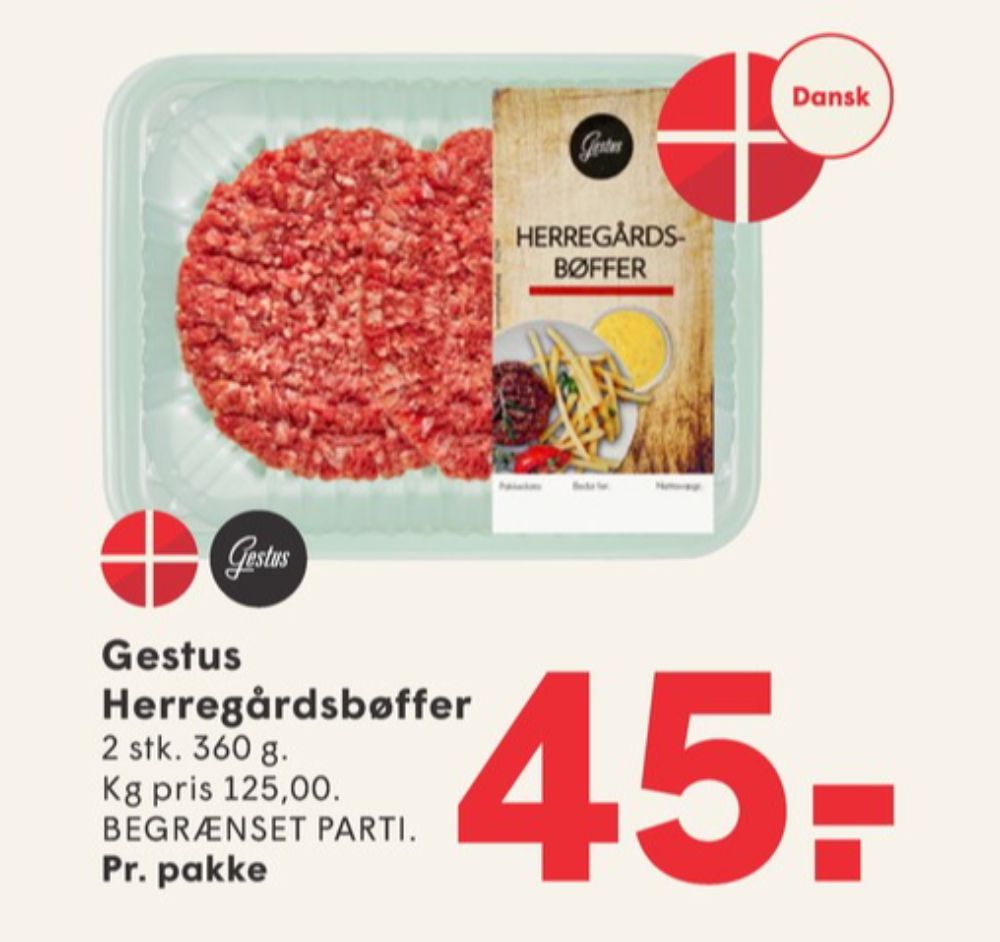 Gestus, Hakkebøffer