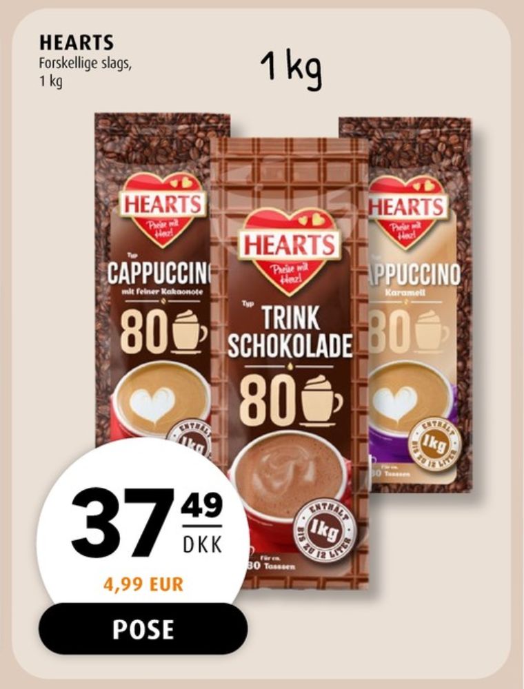 Hearts, Kakaodrikspulver