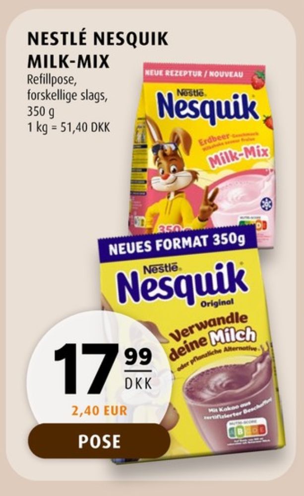Nestlé Nesquik, Kakaodrikspulver
