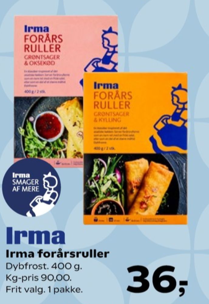 Irmas, Forårsruller Grøntsager & Kylling